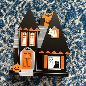 Hyde & eek! Wood mini mantle halloween house decoration